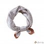 New striped 60cm simulation silk scarf professional decoration small square scarf scarf neck scarf t