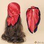 New striped 60cm simulation silk scarf professional decoration small square scarf scarf neck scarf t