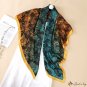 Spring new 110CM simulation silk scarf large square scarf female package head yarn stall scarf scarf