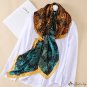 Spring new 110CM simulation silk scarf large square scarf female package head yarn stall scarf scarf