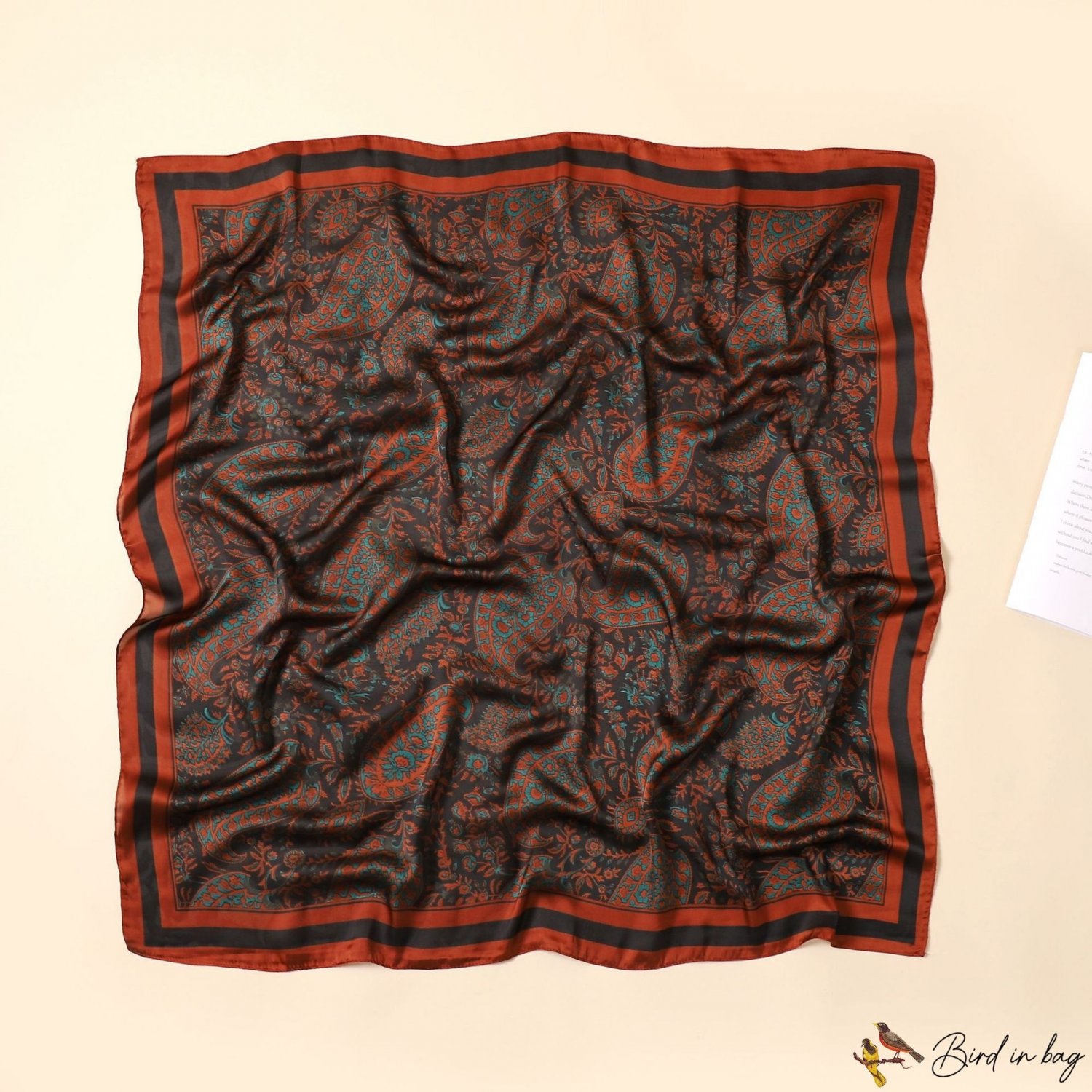New 90CM imitation silk large square scarf cashew women's silk scarf wrap head scarf scarf