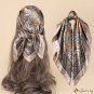 New cashew 60cm simulation silk scarf professional decoration small square scarf scarf neck scarf ti