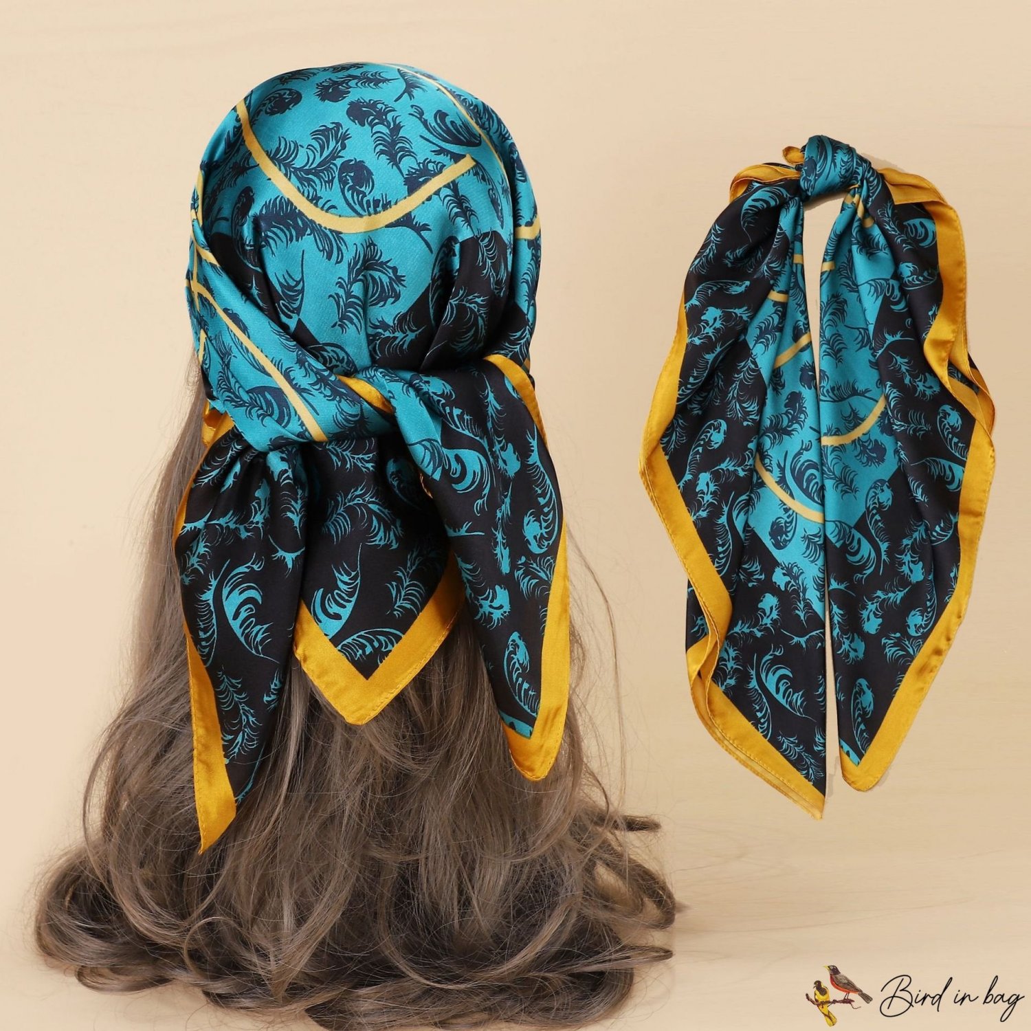 Spring and summer satin silk scarf simulation silk scarf female 70cm small square scarf neck scarf h