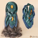 Spring and summer satin small silk scarf simulation silk cartoon scarf female square scarf neck scar