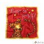Spring and summer satin small silk scarf simulation silk cartoon scarf female square scarf neck scar