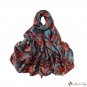 Cashew flower long scarf simulation silk scarf female printing Lijing satin beach scarf large shawl