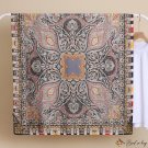 Cashew patchwork long scarf simulation silk scarf female print Lijing satin beach scarf large shawl 