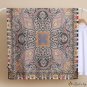 Cashew patchwork long scarf simulation silk scarf female print Lijing satin beach scarf large shawl 