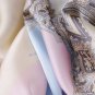 Cashew patchwork long scarf simulation silk scarf female print Lijing satin beach scarf large shawl 