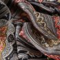 Cashew patchwork long scarf simulation silk scarf female print Lijing satin beach scarf large shawl 