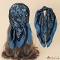 Spring and summer silk scarf simulation silk scarf female 70cm small square scarf neck scarf tied pa