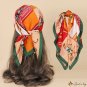 Spring and summer satin silk scarf simulation silk scarf female 70cm small square scarf neck scarf h