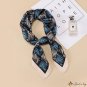 Spring and summer silk scarf simulation silk scarf female 70cm small square scarf neck scarf hair ti