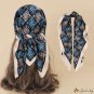 Spring and summer silk scarf simulation silk scarf female 70cm small square scarf neck scarf hair ti