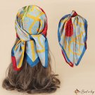 Spring and summer silk scarf simulation silk chiffon scarf female 70cm small square scarf neck scarf