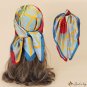 Spring and summer silk scarf simulation silk chiffon scarf female 70cm small square scarf neck scarf