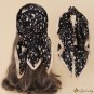 Spring and summer silk scarf simulation silk scarf female 70cm small square scarf neck scarf tied pa
