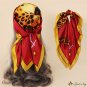 Spring and summer silk scarf simulation silk scarf female 70cm square scarf headscarf neck scarf tie