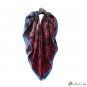 Spring and summer satin cashew flower silk scarf simulation silk scarf female square scarf neck scar