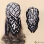 Spring and summer satin small silk scarf simulation silk thousand bird scarf female square scarf nec