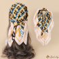 Spring and summer satin small silk scarf simulation silk thousand bird scarf female square scarf nec