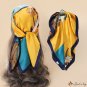 Chinese wind satin small silk scarf simulation silk scarf female square scarf neck scarf hair tie pr