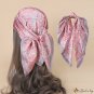 Satin chiffon simulation silk small silk scarf scarf female square scarf neck scarf hair tie print