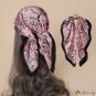 Satin chiffon simulation silk small silk scarf scarf female square scarf neck scarf hair tie print