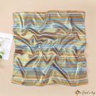 Sateen print silk scarf simulation silk small square scarf small neck scarf ladies scarf style decor