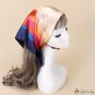 Sateen print silk scarf simulation silk small square scarf small neck scarf ladies scarf style decor