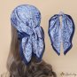 New leopard print silk scarf fashion hair band small square scarf female spring and autumn thin sect