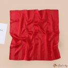 Striped solid color silk scarf fashion hair band small square scarf female spring and autumn thin se