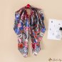 Spring and summer new 90CM cashew simulation silk large square scarf temperament ladies silk scarf w