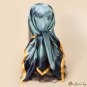 Spring and summer new 90CM simulation silk large square scarf temperament ladies silk scarf wrapped