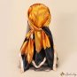 Spring and summer new 90CM simulation silk large square scarf temperament ladies silk scarf wrapped