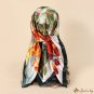 Spring and summer new 90CM simulation silk large square scarf temperament ladies silk scarf wrapped