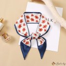 New double-sided sharp-edged floating ribbon female silk scarf simulation silk twill spell color col