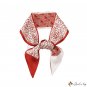 New double-sided sharp-edged floating ribbon silk scarf simulation silk twill print neck scarf hair