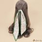Spring and summer hair ribbon floating ribbon shredded simulation silk female small long scarf heads
