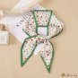 Spring and summer hair ribbon floating ribbon shredded simulation silk female small long scarf heads