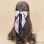 Spring and summer hair ribbon floating ribbon shredded simulation silk female small long scarf heads