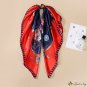 Spring and summer new 90CM simulation silk large square scarf carriage temperament ladies silk scarf