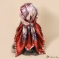Spring and summer new 90CM simulation silk large square scarf carriage temperament ladies silk scarf