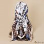 Spring and summer new 90CM simulation silk large square scarf temperament ladies silk scarf wrapped