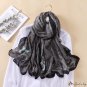 Autumn and winter new cotton linen scarf female wind silk scarf retro plaid long scarf thin shawl sc