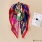 Spring and summer new 90CM simulation silk horse large square scarf temperament ladies silk scarf wr