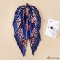Spring and summer new 90CM cashew simulation silk large square scarf temperament ladies silk scarf w