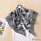 New 90CM simulation silk satin chiffon large square scarf temperament female shawl beach scarf scarf