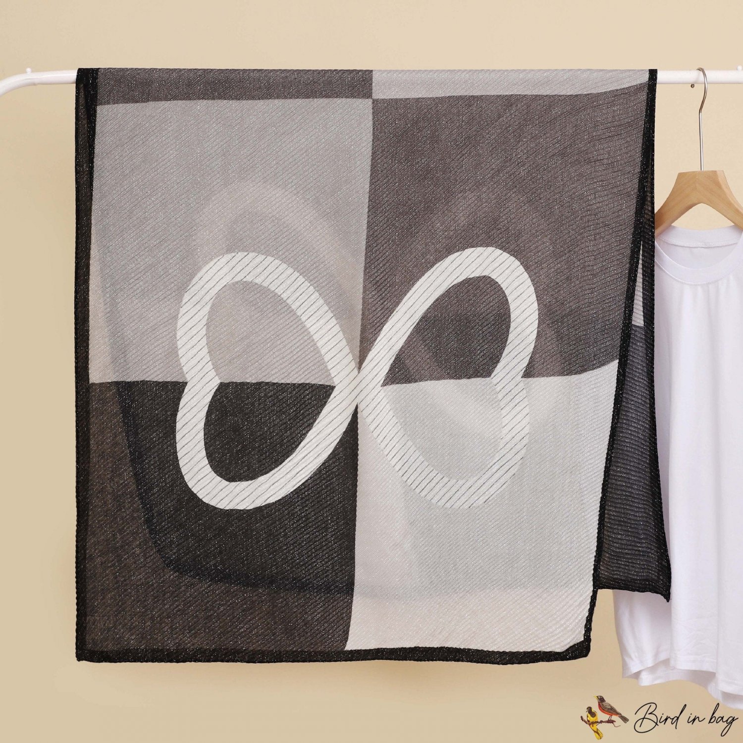 Imitation cotton linen large scarf female wind silk scarf retro splicing long scarf thin shawl scarf
