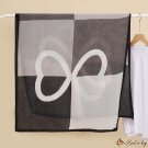 Imitation cotton linen large scarf female wind silk scarf retro splicing long scarf thin shawl scarf